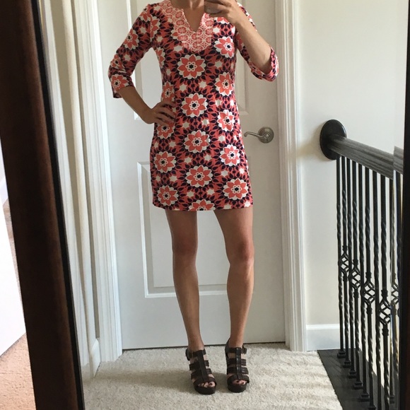 Boden Dresses & Skirts - Boden 3/4 sleeve retro geometric tunic dress (6)